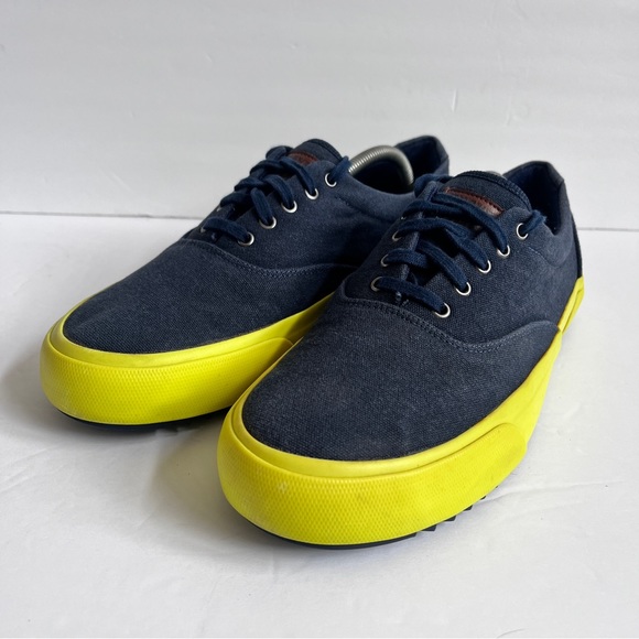 Brave Gentleman Revenant Sneaker (recycled) - Navy / Neon Yellow Sz 41 - Picture 5 of 14